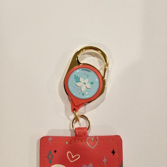 Loungefly Disney Lilo and Stitch Angel Valentines Day Lanyard ID Holder NEW - Picture 4 of 10